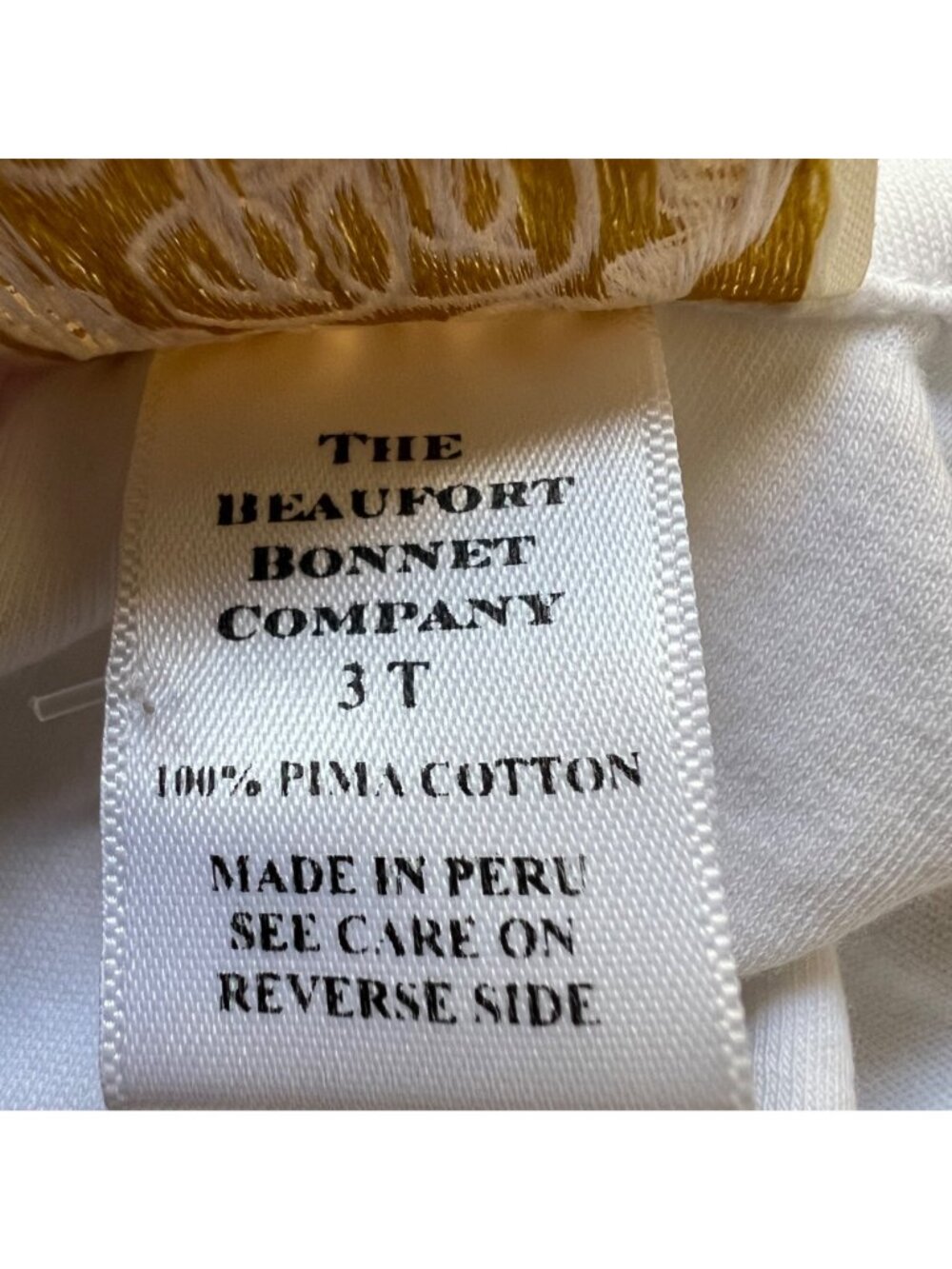 TBBC The Beaufort Bonnet Company Girls 3T White Long Sleeve Peter Pan Collar Top - Picture 9 of 11